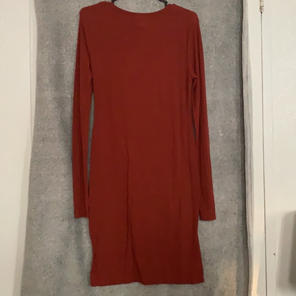 Orange brown dress - Picture 2 of 2